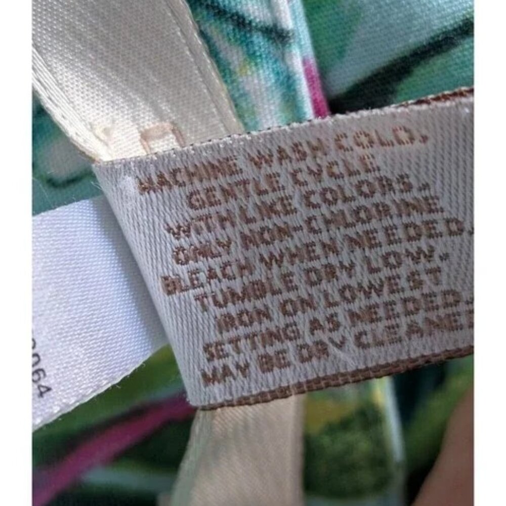 Chicos Women's Cropped Pants Floral Print Straight Leg Chicos Size 0.5, Small - Picture 8 of 10